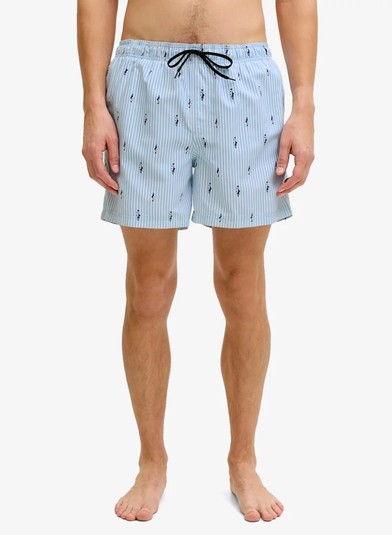 JJ Rebel Printed Drawstring Shorts